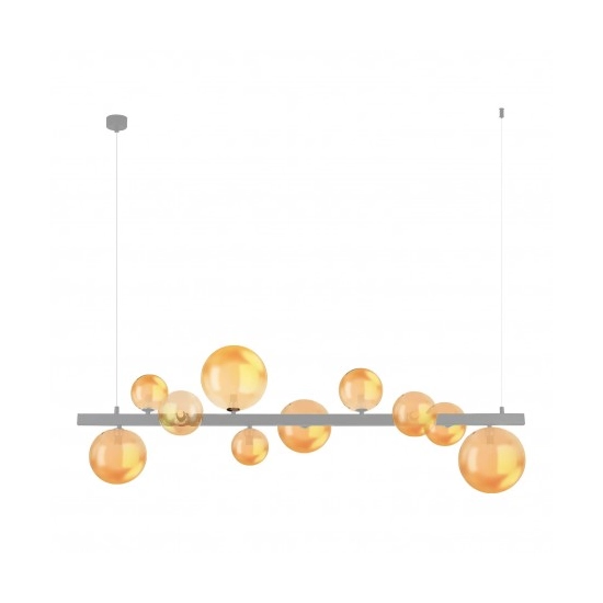 Komplet kloszy bursztynowych 10 BUBBLES GLASS SHADES SET 10 AMBER AZ6454 AZZARDO
