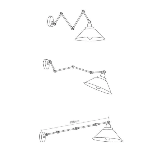 Lampa wisząca Kinkiet PANTOGRAPH 9126 Nowodvorski - zdjęcie dodatkowe 2