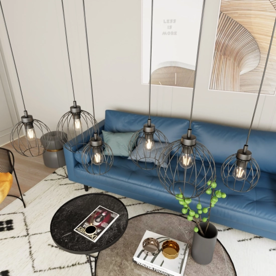 Lampa wisząca NANDO 6 BL 1369/6 EMIBIG Lighting