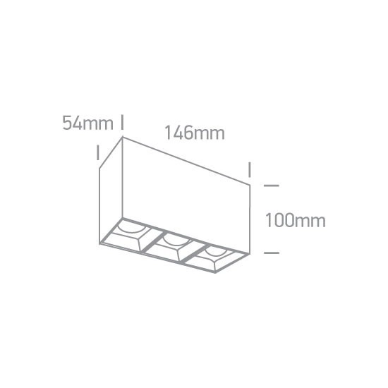 kinkiecik.pl Plafon Surface Shop Square Boxes 12307B/W/W ONE LIGHT