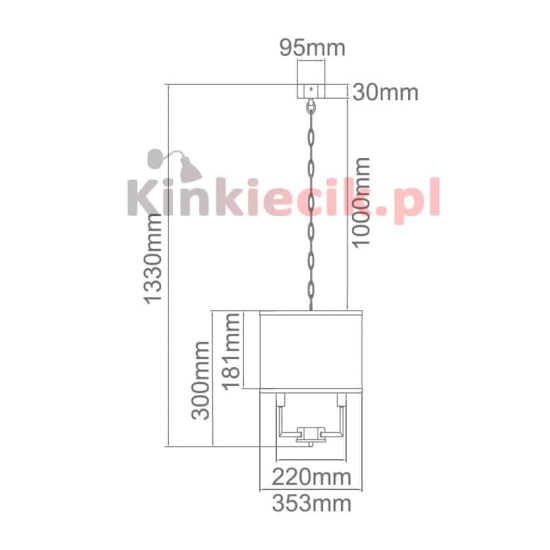 kinkiecikpl lampa wisząca Casa gold S ORLICKI