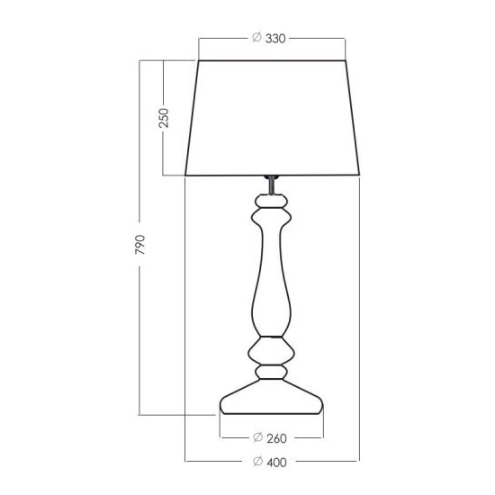 Lampa stołowa VERSAILLES COPPER L204261228 4concepts L204261228 - zdjęcie 2