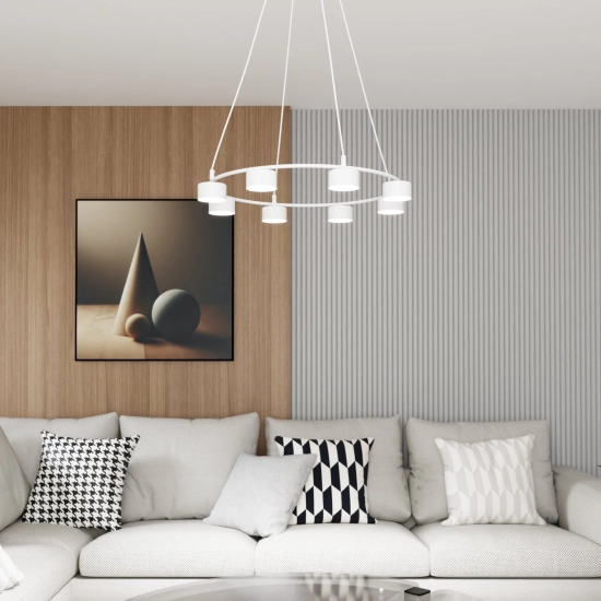 Lampa wisząca STARLIT 8 WHITE 1373/8 EMIBIG Lighting