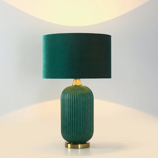 Lampa stołowa Tamiza 65 cm zielona 1xE27 LP-1515/1T big green Light Prestige