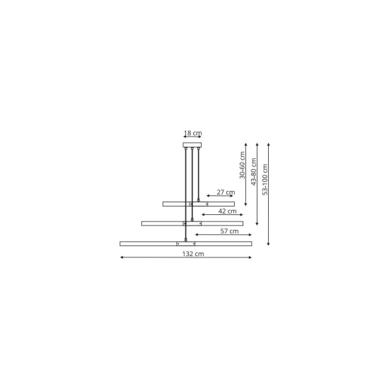 Lugano 3 wisząca LP-2828/3P Light Prestige