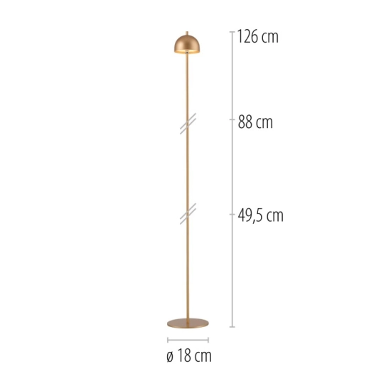 Lampa podłogowa BELLIS 19245-12 Paul Neuhaus by Zuma Line Schöner Wohnen