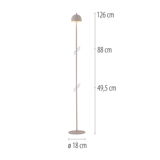 Lampa podłogowa BELLIS 19245-39 Paul Neuhaus by Zuma Line Schöner Wohnen