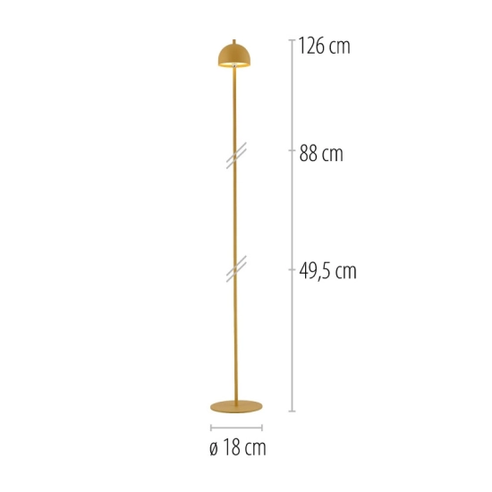 Lampa podłogowa BELLIS 19245-81 Paul Neuhaus by Zuma Line Schöner Wohnen