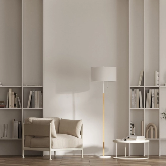 Lampa stojąca Fogo 2xE27 biała LP-0304/2F WH LIGHT PRESTIGE