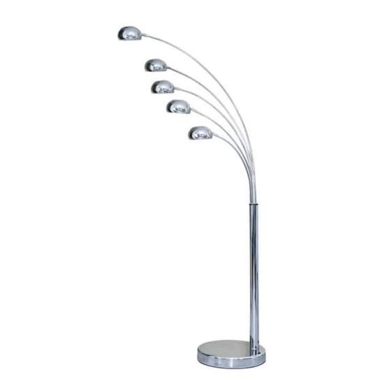 Lampa podłogowa PALP chrome AZ1122 AZZARDO