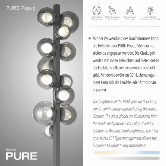 Lampa podłogowa E-POPUP 557-15 Paul Neuhaus by Zuma Line