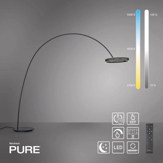Lampa podłogowa PURE Loop-Bow 561-18 Paul Neuhaus - zdjęcie produktu