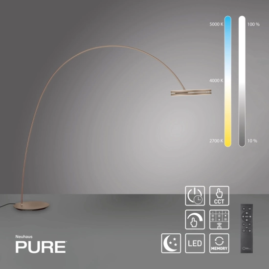 Lampa podłogowa PURE Loop-Bow 561-97 Paul Neuhaus - zdjęcie produktu