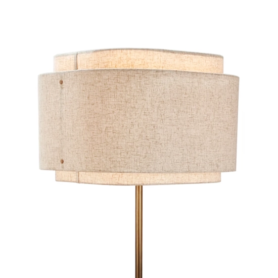 Lampa podłogowa Takai - DFTP, lniany abażur 2520054018 Nordlux