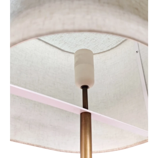 Lampa podłogowa Takai - DFTP, lniany abażur 2520054018 Nordlux