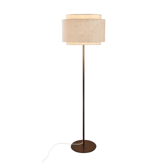 Lampa podłogowa Takai - DFTP, lniany abażur 2520054018 Nordlux