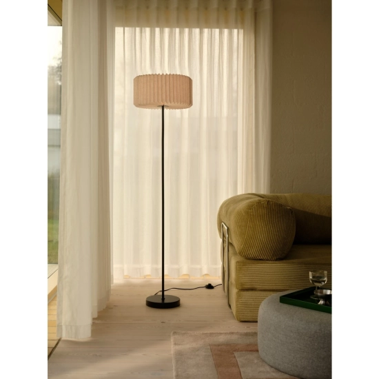 Lampa podłogowa Vivienne – elegancka lampa stojąca z plisowanym abażurem 2612284003 Nordlux