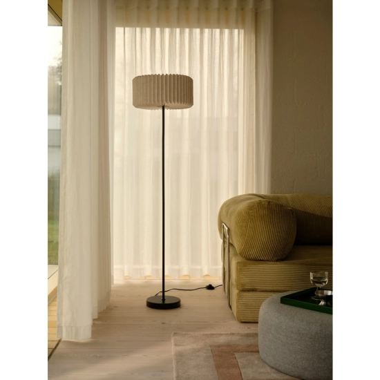 Lampa podłogowa Vivienne – elegancka lampa stojąca z plisowanym abażurem 2612284003 Nordlux