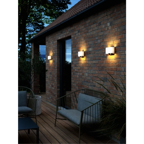 Lampa ścienna zewnętrzna Piola Solar IP44 - Nordlux, biała 2418051001
