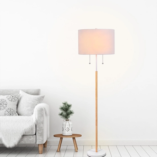 Lampa stojąca Fogo 2xE27 biała LP-0304/2F WH LIGHT PRESTIGE