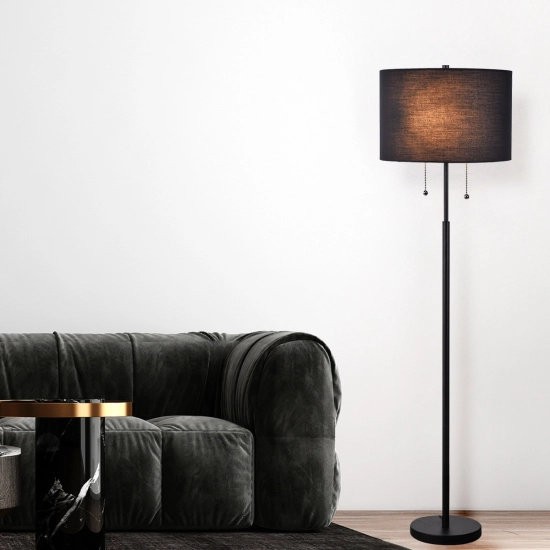 Lampa stojąca Fogo 2xE27 czarna LP-0304/2F BK LIGHT PRESTIGE