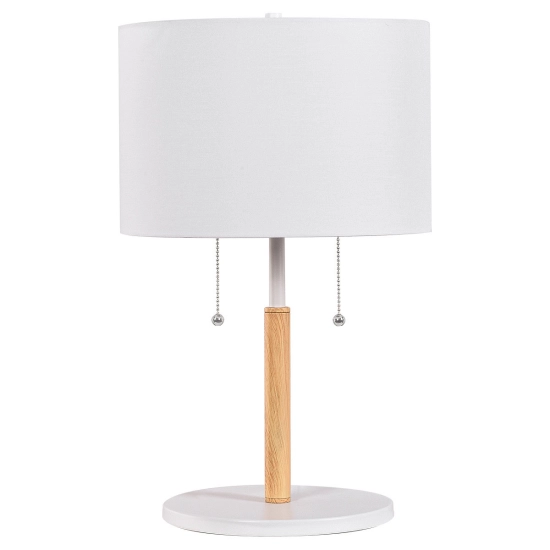 Lampa stołowa Fogo 2xE27 biała LP-0304/2T WH LIGHT PRESTIGE