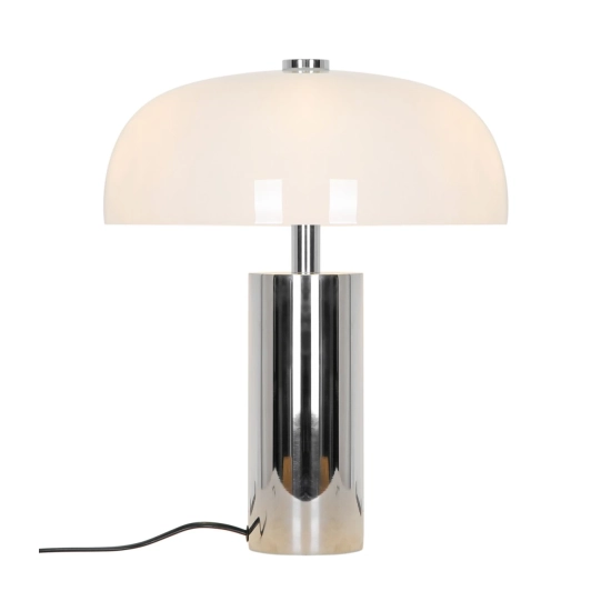 Lampa stołowa Gabrielle – lampa z opalowym kloszem i chromowaną podstawą 2612435033 Nordlux