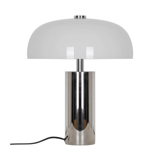 Lampa stołowa Gabrielle – lampa z opalowym kloszem i chromowaną podstawą 2612435033 Nordlux