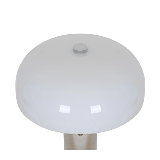 Lampa stołowa Gabrielle – lampa z opalowym kloszem i chromowaną podstawą 2612435033 Nordlux