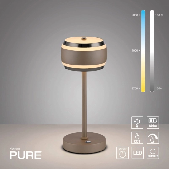 Lampa stołowa PURE FALLING RINGS 4503-97 Paul Neuhaus by Zuma - zdjęcie produktu