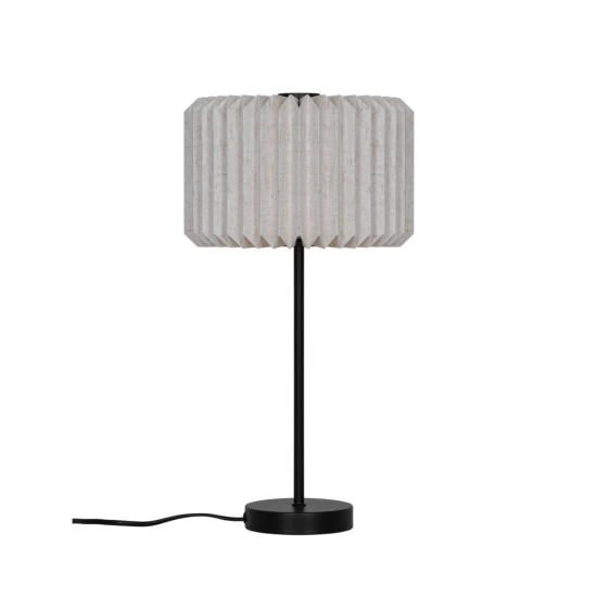 Lampa stołowa Vivienne – elegancka lampka z plisowanym abażurem z tkaniny 2612265003 Nordlux