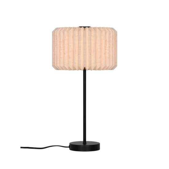 Lampa stołowa Vivienne – elegancka lampka z plisowanym abażurem z tkaniny 2612265003 Nordlux