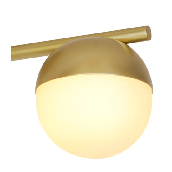 Lampa sufitowa Contina mosiężna, 3 szklane klosze 2512096035 Nordlux