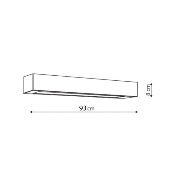 Lampa sufitowa Ibros 93 cm czarna 24W IP44 LED CCT LP-7001/1C BK-93 24 CCT LIGHT PRESTIGE