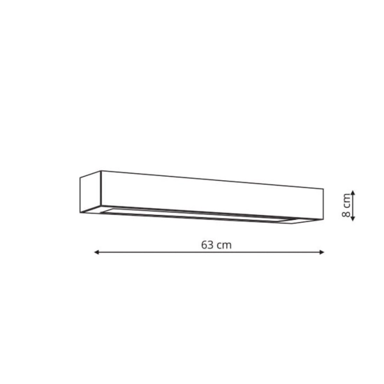 Lampa sufitowa Ibros 63 cm czarny 18W IP44 LED CCT LP-7001/1C BK-63 18 CCT LIGHT PRESTIGE