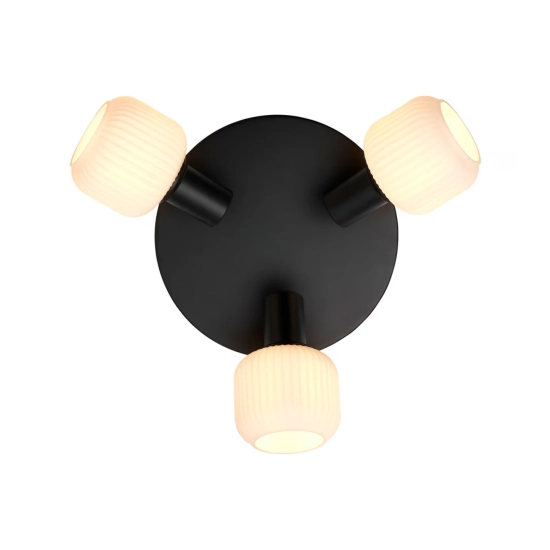 Lampa sufitowa Milford Mini 3 Nordlux - ryflowane szkło 2412606003 Nordlux