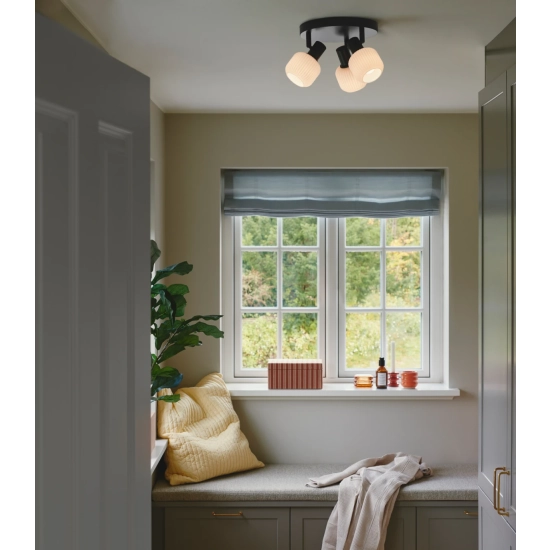 Lampa sufitowa Milford Mini 3 Nordlux - ryflowane szkło 2412606003 Nordlux
