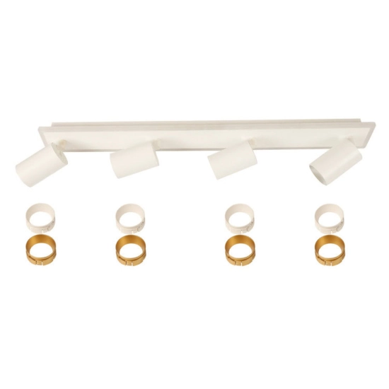 Lampa sufitowa Parma 4xGU10 + 1xLED biała LP-0612/4C WH LIGHT PRESTIGE