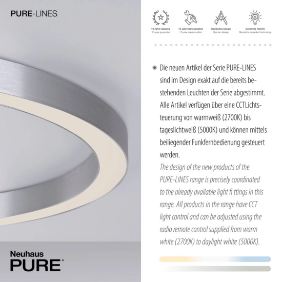 Lampa sufitowa PURE-LINES 6306-95 Paul Neuhaus