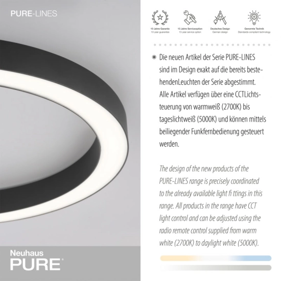 Lampa sufitowa PURE-LINES 6309-13 Paul Neuhaus