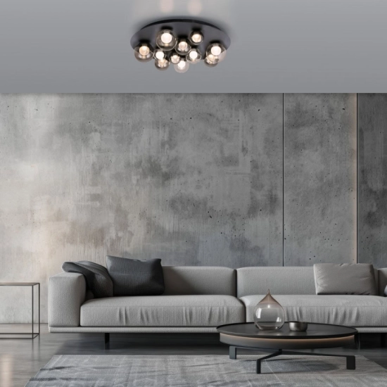 LAMPA SUFITOWA PURE POPUP z pilotem SZARY 6588-15 Paul Neuhaus by Zuma