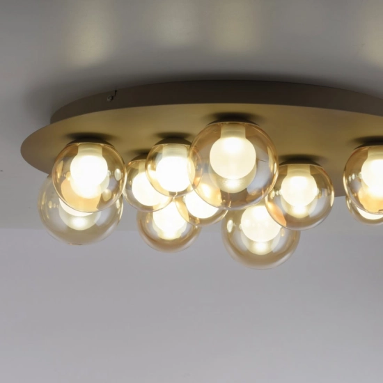 LAMPA SUFITOWA PURE POPUP z pilotem BRĄZOWY 6588-97 Paul Neuhaus by Zuma