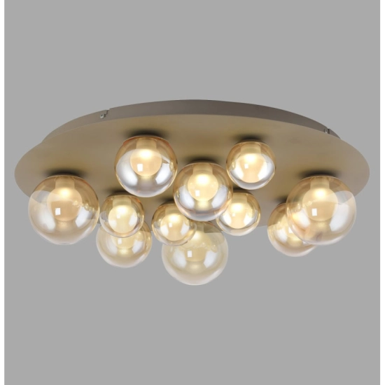 LAMPA SUFITOWA PURE POPUP z pilotem BRĄZOWY 6588-97 Paul Neuhaus by Zuma