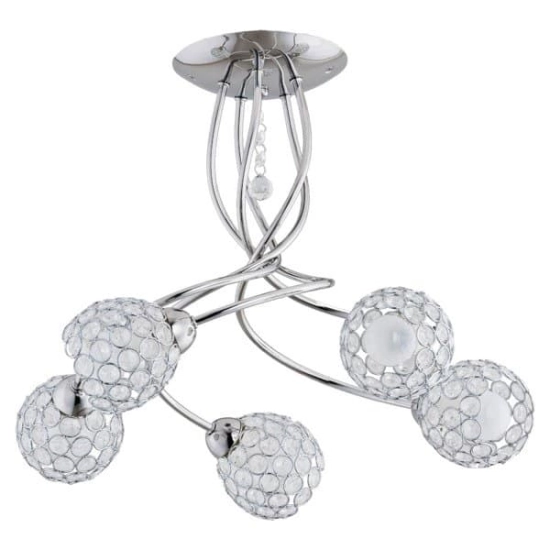 Lampa sufitowa żyrandol VAIO chrom śr. 44cm 20365 ALFA - zdjęcie produktu