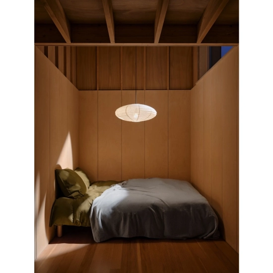Villo 60 - lniany abażur wiszący w stylu japandi 2612653209 Nordlux