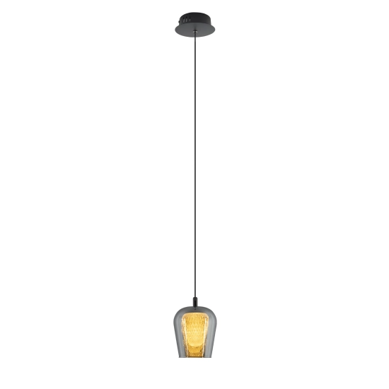 Lampa Wisząca Keso 1xLED czarna PL0141-1 yaskr