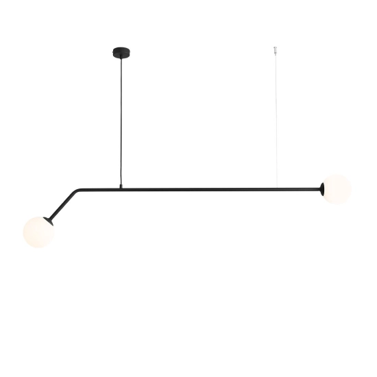 LAMPA WISZĄCA 2-PŁ. PURE CZARNY (średnica klosza 14cm) 1064H1 ALDEX - zdjęcie produktu