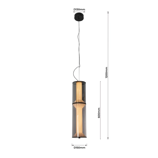 Lampa wisząca Aeris 2 dymna LED CCT LP-2137/2P SM Light Prestige