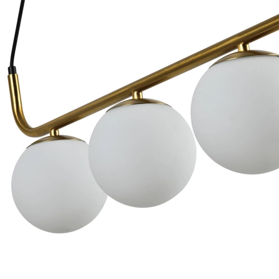 Lampa wisząca Alisa 3xE14 złota/biała LP-005/3L GD LIGHT PRESTIGE