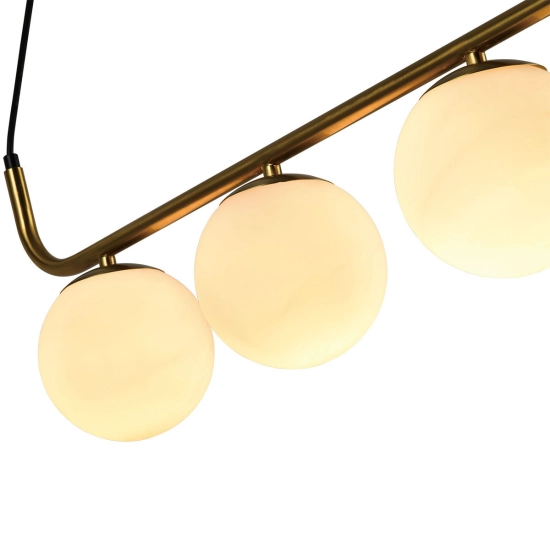 Lampa wisząca Alisa 3xE14 złota/biała LP-005/3L GD LIGHT PRESTIGE